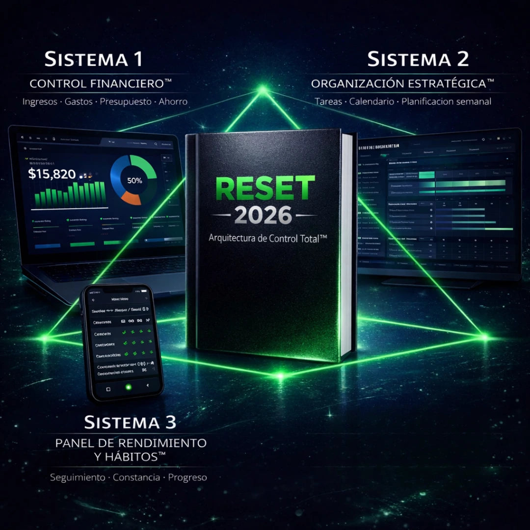 RESET 2026 — Retomá el control total de las 3 áreas que definen tu año.